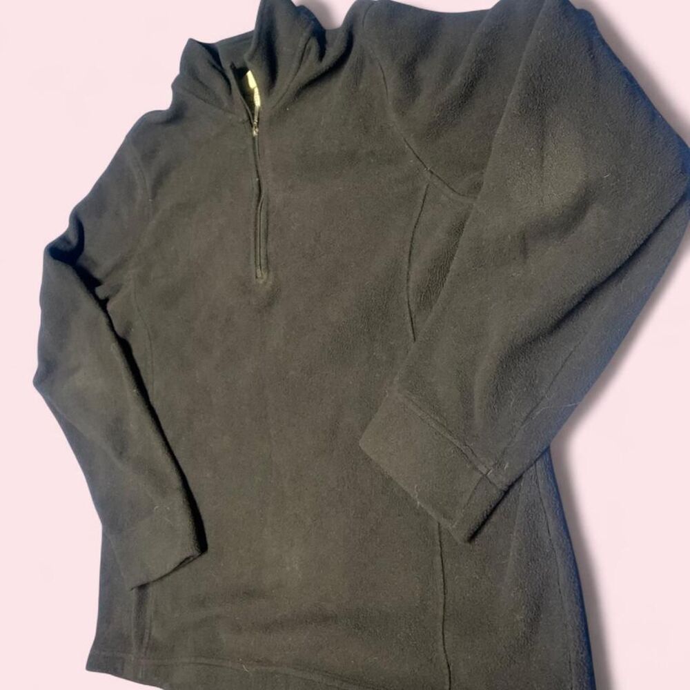 Llbean Women's Black and Navy Jumper
